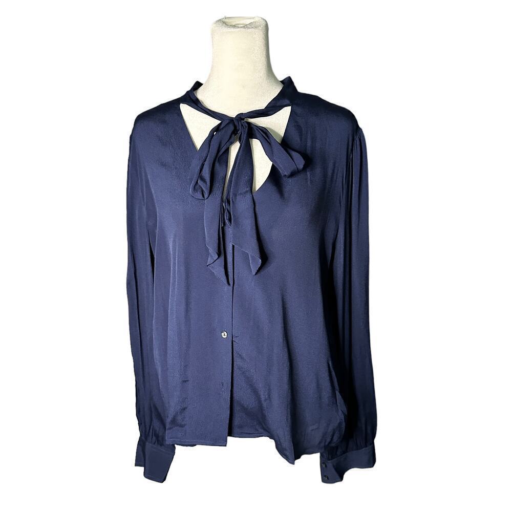 Reset by Jane Bow Tie Blouse Size Medium